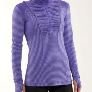 Lululemon Athletica Purple Striped Pullover